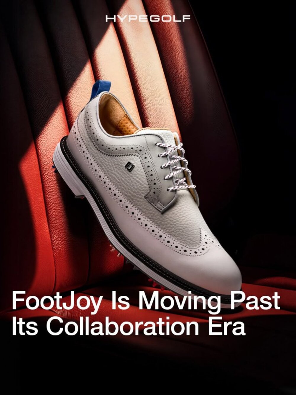 Foot Joy Men's Genuine Leather Contour Series White Pro Golf Shoes #54166 - Picture 17 of 17